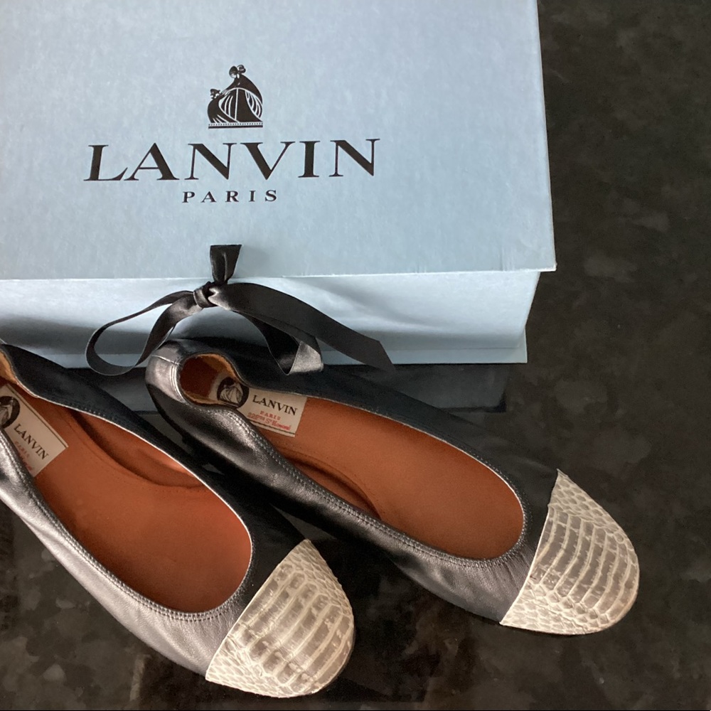 Lanvin Leather Ballet Flats (Size Us 10)